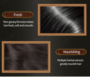 Herbal Polygonum Multiflorum Black Hair Shampoo Polygonum Multiflorum Nourishing Shampoo For Black Hair Strengthens Hair Roots 何首乌洗发水