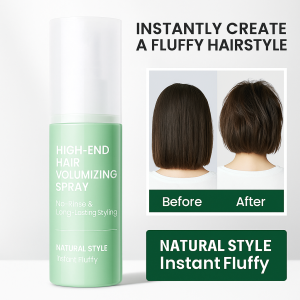Create a fluffy feeling all seasons for adult women with long-lasting styling and fluffy water