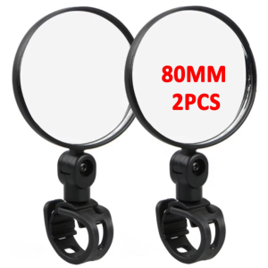 2Pack Bike Side Mirror 360 Rotatable Mirrors Waterproof Bicycle Rearview Mirror Bike Accessories