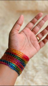 12pieces of Single Colour Raindrop Bangles Size 2.6 2.8 & 2.10 in Premium Quality