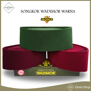 Songkok WADIMOR AC Warna Tinggi 9 Warna Maroon Merah Hijau Peci Solat Pria Dewasa Kopiah Beludru