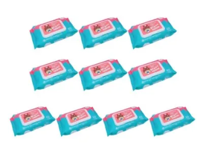 (10 PACK) The best Organic Baby Wipes Runbeirmian 80Pcs Per Pack 99% Water Hypoallergenic (Non-Alcohol-wet wipes) unilove baby wipes