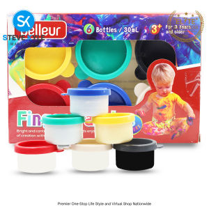 DIY 6Colors 30ml Children Finger Paint Set Washable Safe Non-Toxic on Canvas Art Paint