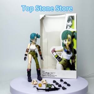 Mô hình nhân vật hành động Bulma thuộc dòng SHF lấy từ bộ truyện tranh mô tả khởi đầu của cuộc phiêu lưu vĩ đại chất liệu PVC bộ sưu tập mô hình đồ chơi quà tặng.