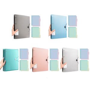 4 Rings Binder Presentation Display Folder Hold up 220Sheets Letter Size File Document Organizers Presentation Binder