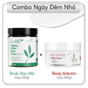 Bộ 2 Kem Body Ngày Đêm Giúp Dưỡng Sáng Da Toàn Thân Nâng Tone Tức Thì GUO