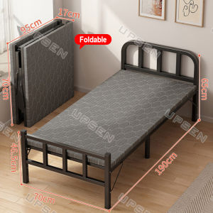 Metal Folding Bed Heavy Duty 75/100/120CM uratex foam Bed Frame Single Portable 8 Styles Foldable