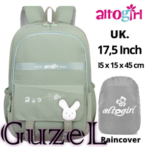 Tas Ransel Sekolah Anak Perempuan NEW ALTO GIRL OFFICIAL CUTE RABBIT SD SMP Gratis Jas Hujan