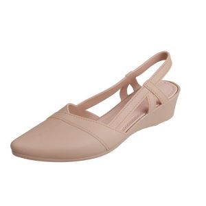 Free Shipping Korean-Style Fashion Sandals For Women Soft-Soled Comfortable Casual Shoes Wedge-Heeled Work Shoes Suitable For All Seasons Plastic Outer Non-Slip WomenS Shoes