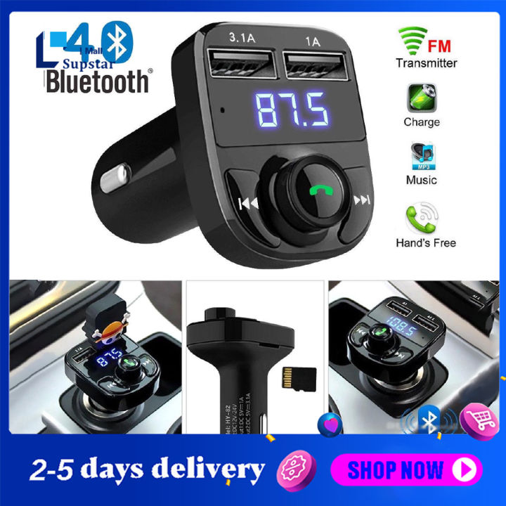 Dual USB Car Charger MP3 Audio Player Bluetooth Car Kit FM Transmitter