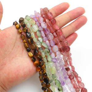 5-8mm/7-10mm Wholesale Irregular Natural Stone Beads Amethysts Quartz Crystal Gem Beads For Jewelry Making DIY Bracelet Necklace 38cm