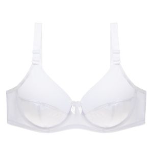 INTIMA wanita Plus saiz Bra nipis penuh liputan firma sokongan kawalan Underwire pakaian dalam payudara besar C D cawan permukaan licin rasa sejuk lancar ais sutera Bralette