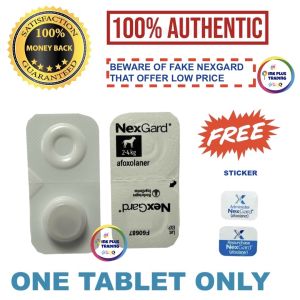 100% Original NexGard  /  Spectra Chewable Tablet for Dog Anti-Ticks & Fleas  free sticker