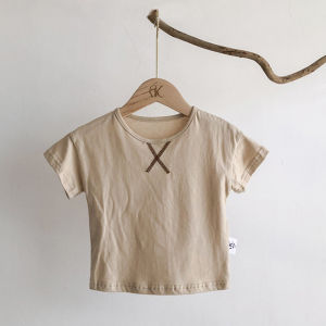 Canacana Newborn Baby Kids Short Sleeve T Shirt Top Baju Budak Bayi Baby Clothes Baby Girl Boy Clothing