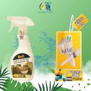 Tẩy Cặn Canxi Nhà TắmTẩy Vách Kính Vòi Sen InoxTẩy Ố Vàng Nhà Vệ Sinh LavaboTẩy Rỉ Sét Inox-4G Dr.C 300ml