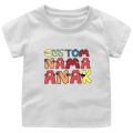 CUSTOM NAMA ANAK ALPHABET LORE//KAOS ATASAN ANAK CEWEK-COWOK 1-12Tahun/Remaja Nama. 