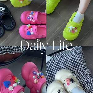 [Free Shipping] Thick-Soled Closed-Toe New-Style Summer Sandals For Women Featuring A Soft Sole Comfortable Fit Versatile Design And EVA Material Offering A Stylish Look And Anti-Slip Properties