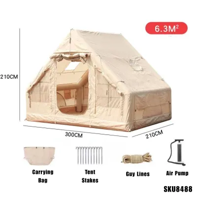 (For Rental) Automatic 6.3m² Large Size Air Inflatable Camping Tent Pump Air Outdoor Waterproof Tent Khemah Angin 10351