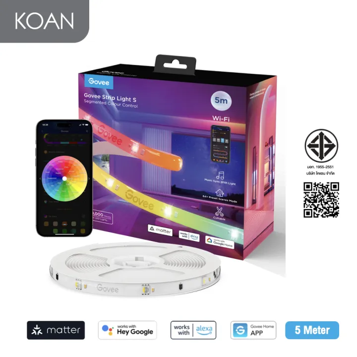 Govee RGBICW LED Strip Lights Matter Version Feature Image
