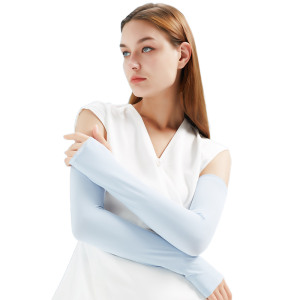 Summer Sun Protection Sleeve Women Outdoor Driving Riding Uv Long Breathable Arm Ice Silk Sleeves Gloves