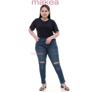 Celana Legging Jeans Wanita Wisker Distro Jumbo Celana Jeans Wanita Distro Bige size Premium