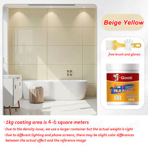 🔥Gooti Tile Refurbish Change Color Paint 1KG Free Tools Waterproof Wear-resistant Bathroom Floor Tiles Paint