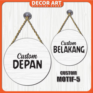 [CUSTOM] Diameter 40 Cm Request Bolak Balik 2 Sisi Siap Pasang (Kd. BOLAT BOBA BOKO)