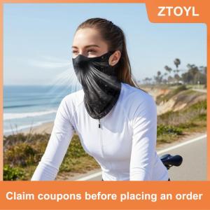 【ZTOYL】 Mặt nạ chống nắng lụa băng 3D mặt nạ thoáng khí Bảo vệ UV cho thể thao mùa hè đi bộ ngoài trời