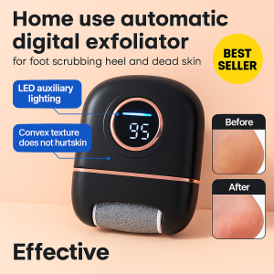 Home electric foot grinder Digital display automatic dead skin trimmer heel grinding stone peeler