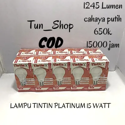 10 PCS Lampu LED TINTIN Platinum 15 watt putih - Lampu TINTIN PLATINUM 15 WATT - TINTIN 15 watt - lampu tintin