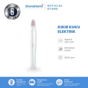 DoraHomi Kikir Kuku Elektrik Pembersih Cat Kuku Solusi Praktis untuk Kuku Bersih dan Lembut