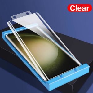999D Screen Protector For Samsung Galaxy S25 Ultra S24 Ultra S24+ S23 S25 S22 S21Ultra Note20 oft Ceramic Film HD Privacy Full Cover Curved Screen Protector For Samsung S25 Plus S23 Ultra