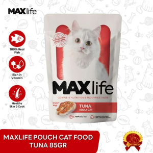 MAXLife pouch 85gr for cat all varian max life pouch makanan kucing basah