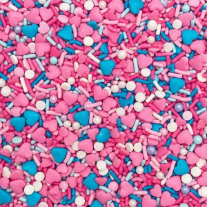 Valentines Sprinkles Love Bizzare - Candy Sprinkles Mix - Edible Decor Candy Cake Sprinkle Cupcake Topper Valentine Sprinkles for Cupcake