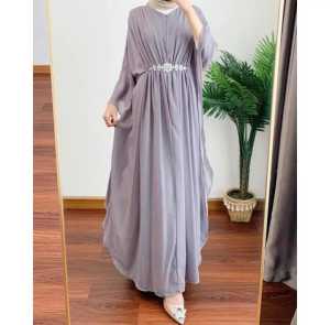 Kaftan Lebaran 2025 Model Terbaru Bahan Ceruty Full Furing Elegan Simple Kekinian Wanita Remaja Viral Nyaman Mewah Elegan