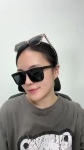 Stylish Sunglasses Square Frame Sunglass Super Model Sunglasses Cermin Mata Hitam Black Frame
