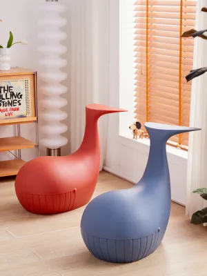 Cartoon animals cute creative children whale sofa stool backrest bedroom chair stool home living room decorative stool.