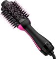 Hair Dryer Brush Blow Dryer Brush in One, Upgraded 4 in 1 Hair Dryer and Styler Volumizer with Negative Ion Anti-frizz Ceramic Titanium Barrel Hot Air Brush Hair Straightener Brush. 