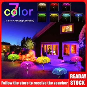 Solar Fiber Optic Lamp Solar Fiber-Optic Jellyfish Lamp Solar Ground Plug Firework Light Dandelion Solar