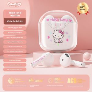 Sanrio Hello Kitty Transparent Bluetooth Wireless Earbuds Low Latency Gift Idea BL05