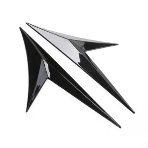 2PCS Carbon Fiber Black Universal Trucks Car Side Fender Air Flow Vent Intake Dectorive Exterior Modification Accessories