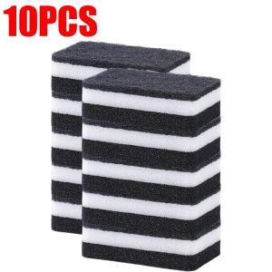 30PCS Multifunctional Wear-resistant Durable Black and White Double-sided Sponge Dish Cloth Dishwashing Wipe Restaurant Kitchen Washing Sponge Decontamination Cleaning Rag