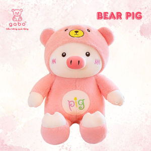 gấᴜ Bông Heo Pig Đội mũ gấᴜ Heo Mặc đồ gấᴜ Lông siêu Mịn K3T2