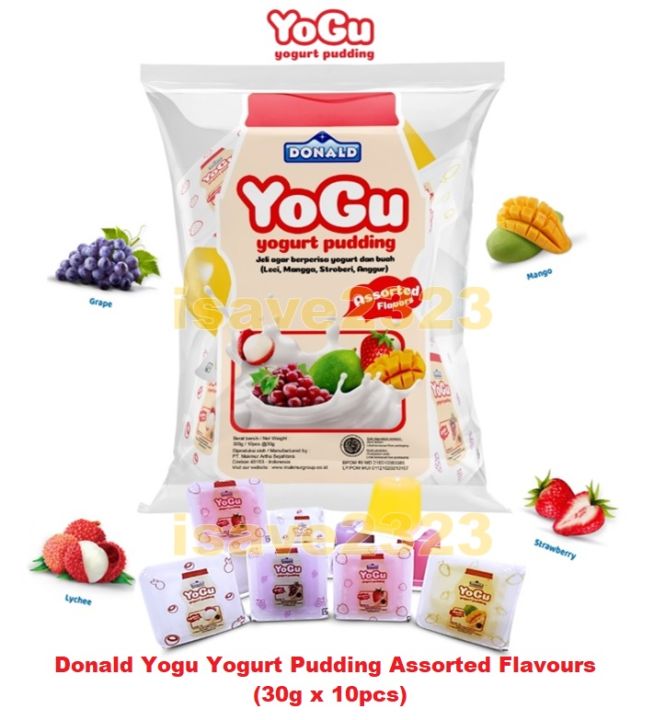 [HALAL] Donald Yogu Yogurt Pudding (30g x 10pcs) Assorted Flavours