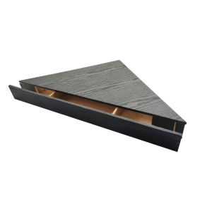 DEcTionS Meja Dinding Sudut Model Segitiga Minimalis Dengan Laci Kotak Penyimpanan Panjang Sisi 50cm