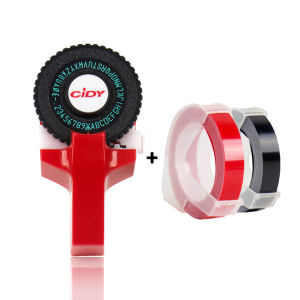 Mini Portable Manual Label Maker DIY 3D Embossing Label Writer Printer Typewriter with Plastic PVC 9mm Label Tapes Lettering Machine