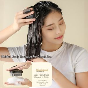 ✨Scalp Massage For Hair Growth✨ Anti-static Design / Relieves Itching / Relaxes The Scalp / Promotes Hair Growth /Volumizes Hair / Creates A Prominent Crown Adult Hair Wash Brush Head Massage Stop Itch