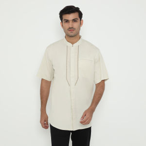 POLICE Kemeja Koko Border Regular Fit Pria