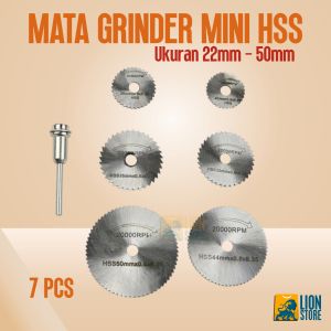 7PCS MATA GERINDA GRINER POTONG MINI SAW BLADE CUTTING WHEEL BOR TUNER TUNNER CUNER