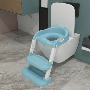 KANGBAN บันไดชักโครก ที่นั่งรองชักโครกสำหรับเด็ก เบาะนุ่ม ฝึกขับถ่ายสำหรับเด็ก พร้อมส่ง กระโถนเด็ก เก้าอี้ทานข้าวเด็ก Childrens toilet ladder
